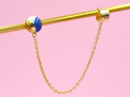 Cercel singular, Earcuff jumi-juma albastru