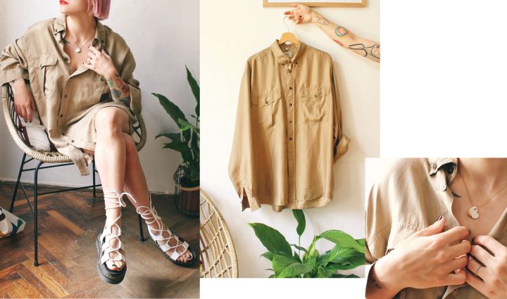 Cum porți Gruni la ținute antifit și unisex. Bijuterii de ceramică asortate la ținute fresh, oversize, vintage, retro de la Tombabe - nu doar un thriftshop.