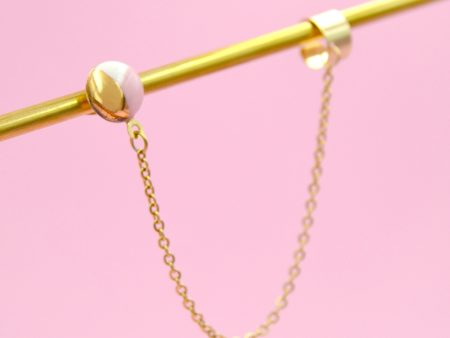 Cercel singular, Earcuff jumi-juma roz