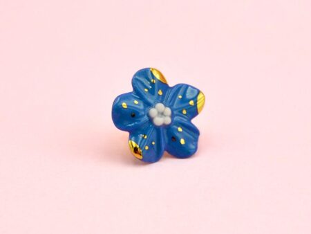 Broșă miniatură, Floare de Nu-mă-uita