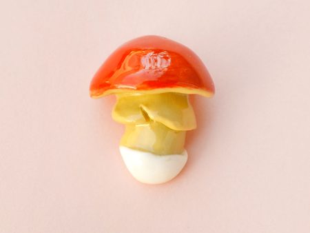 Broșă ciupercă Amanita caesarea